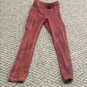 Lululemon Athletica Vibrant Orange Leggings